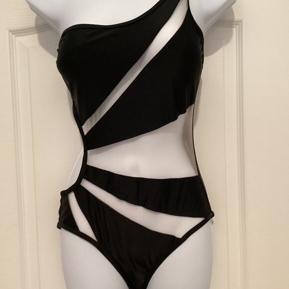 High Quality Other - One Shoulder Mesh Bathing Suit